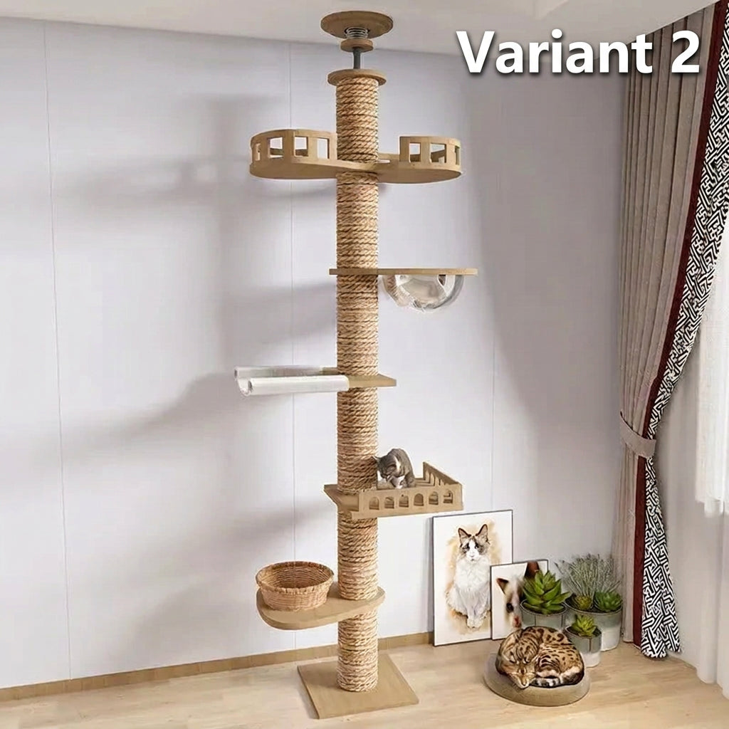 Ormollo™ Floor-to-Ceiling Cat Tower