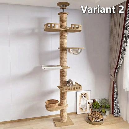 Ormollo™ Floor-to-Ceiling Cat Tower
