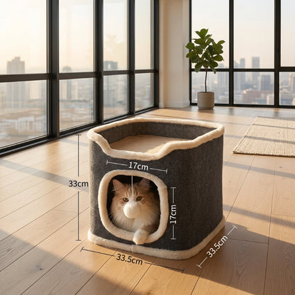 Ormollo™ 3-Tier Cat Cave Bed with Soft Mat