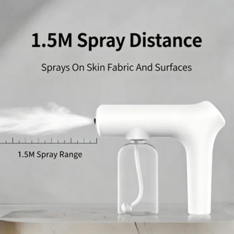 ZONGYAN Pet Disinfectant Spray Gun Handheld Electric Blue Light Atomizer For Pet Home Alcohol Hypochlorous Acid Sterilizing Tool