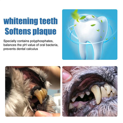 Dog Tartar Remover For Teeth Foam Natural Dental Care Solution Foam Control Tarter and Plaques Clean Teeth Without Brushing
