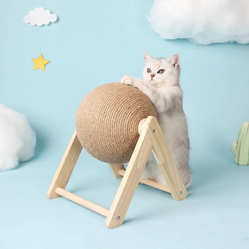 Ormollo™ Wooden Cat Scratching Post