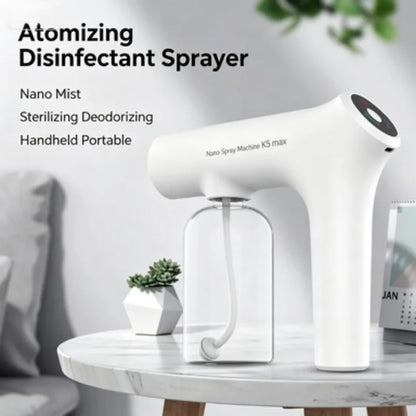 ZONGYAN Pet Disinfectant Spray Gun Handheld Electric Blue Light Atomizer For Pet Home Alcohol Hypochlorous Acid Sterilizing Tool