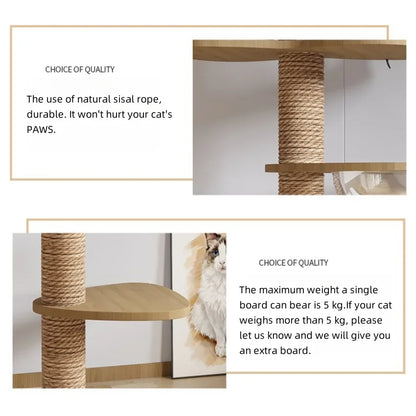 Ormollo™ Floor-to-Ceiling Cat Tower