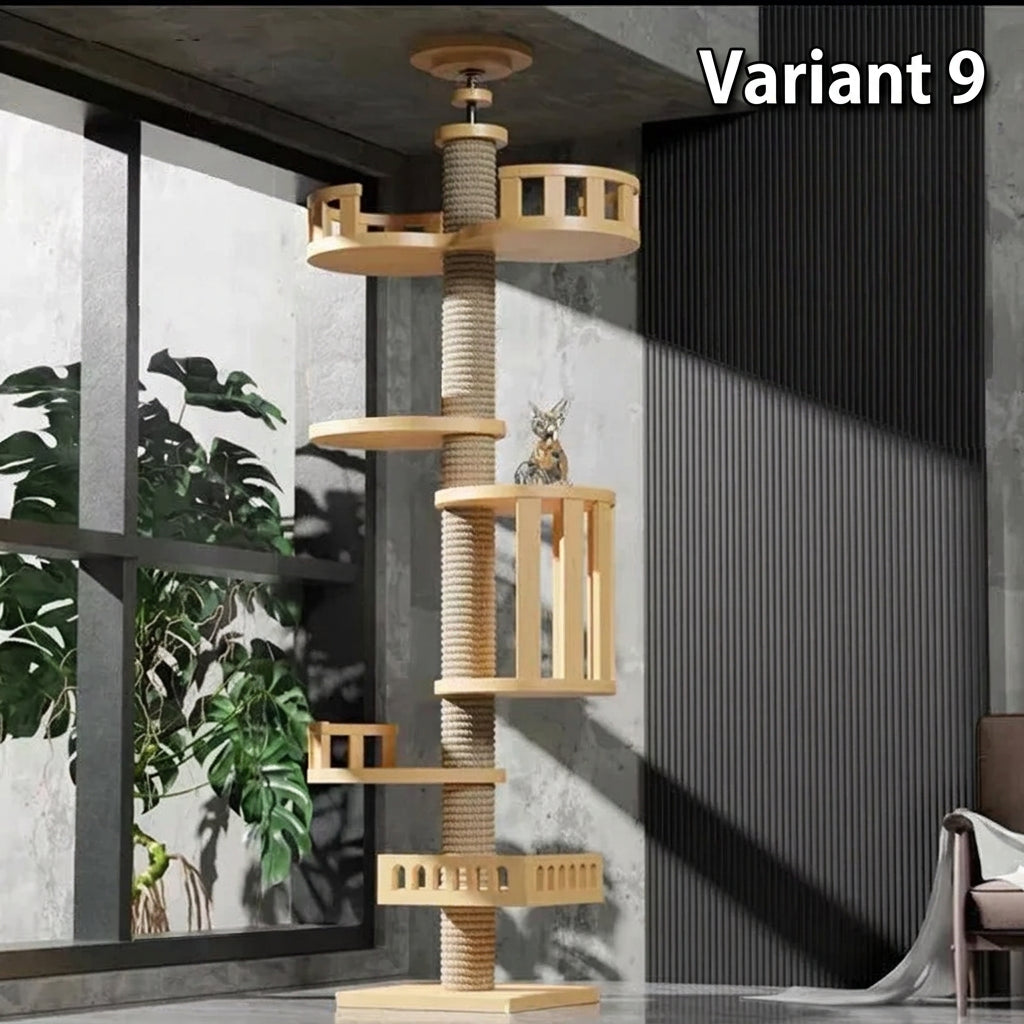 Ormollo™ Floor-to-Ceiling Cat Tower