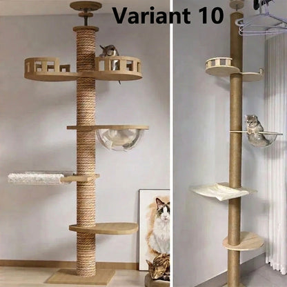 Ormollo™ Floor-to-Ceiling Cat Tower