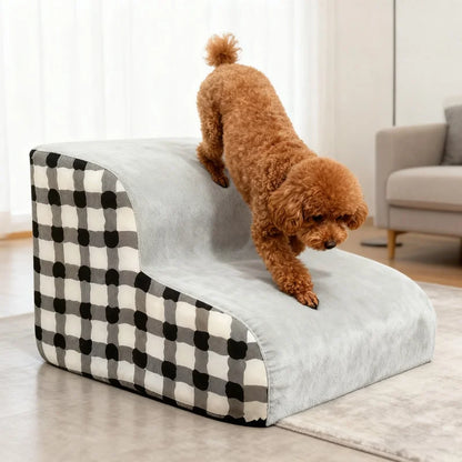 Ormollo™ High Density Foam Pet Stairs – Non Slip Steps for Dogs & Cats