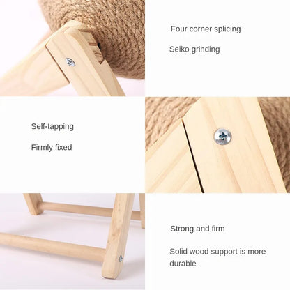 Ormollo™ Wooden Cat Scratching Post