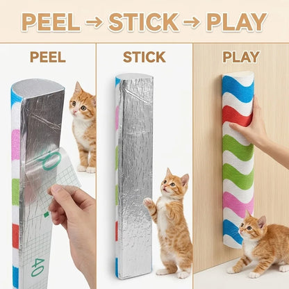 High-Adhesion Cat Scratching Post,Pet Toy,Suitable for Cats' Indoor Claw Sharpening Play,Furniture Protection Scratching Board