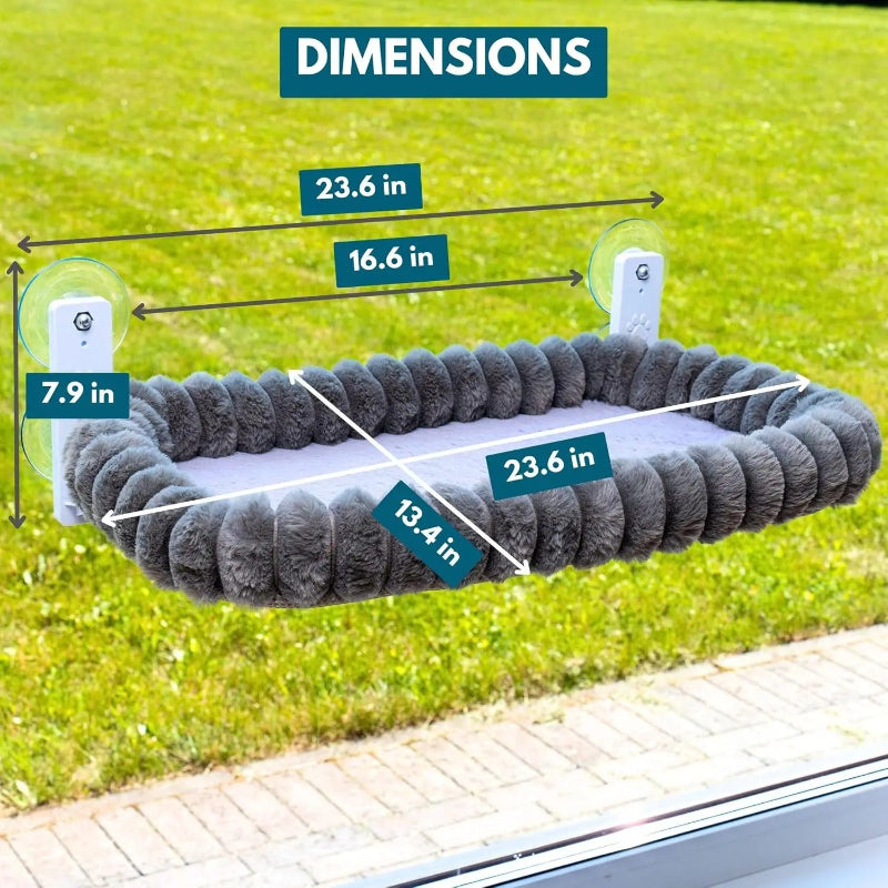 Ormollo™ Cat Window Hammock Bed with Suction Cups
