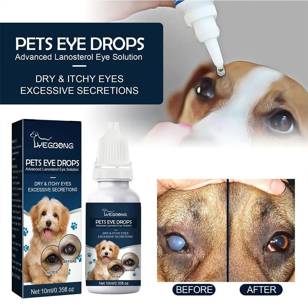 Ormollo™ Pet Eye Cleaning Drops for Dogs and Cats