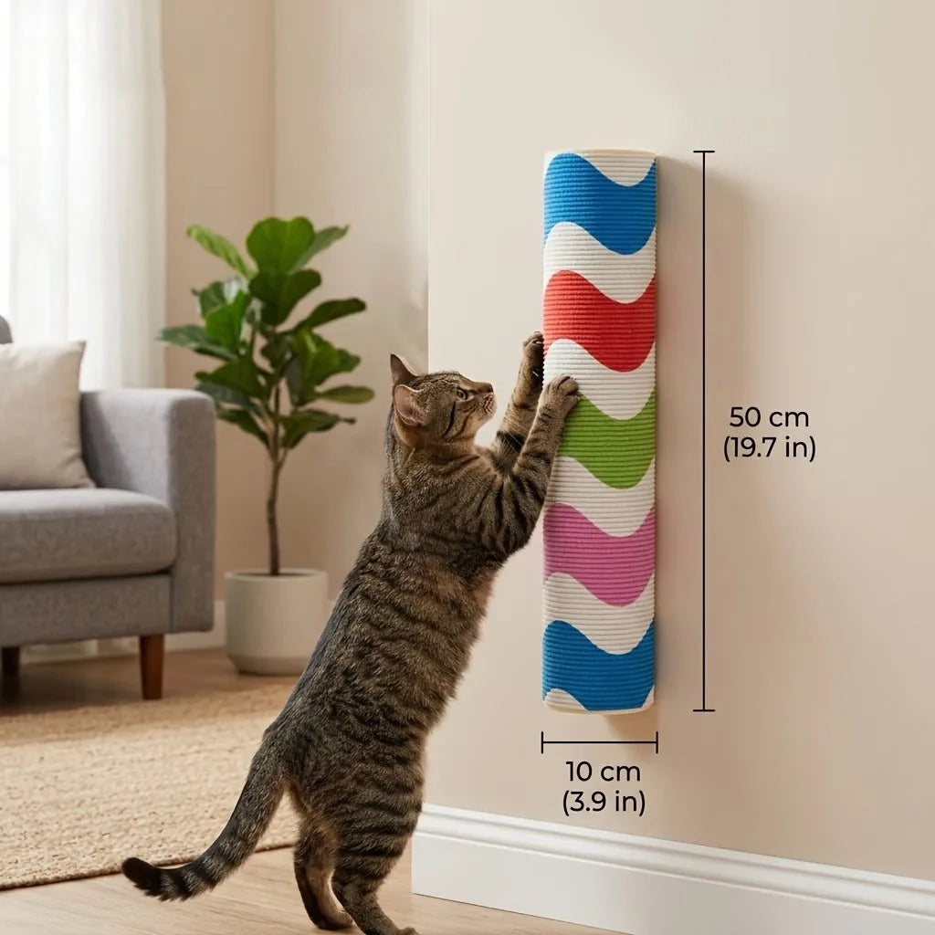High-Adhesion Cat Scratching Post,Pet Toy,Suitable for Cats' Indoor Claw Sharpening Play,Furniture Protection Scratching Board