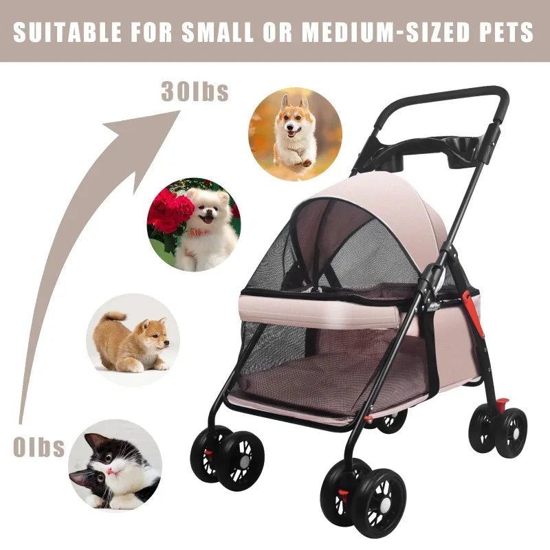 Ormollo™ Foldable Pet Stroller