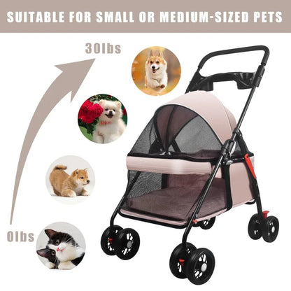 Ormollo™ Foldable Pet Stroller