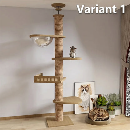 Ormollo™ Floor-to-Ceiling Cat Tower