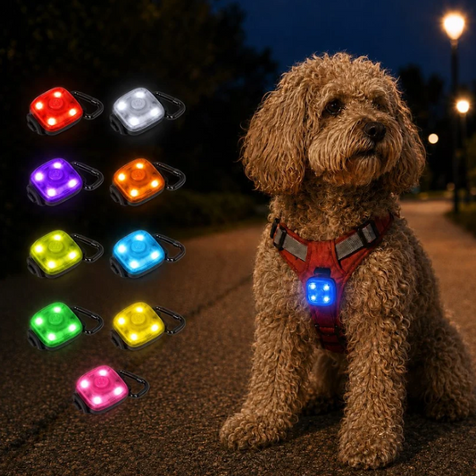 Ormollo™ LED Dog Collar Safety Light for Night Walks