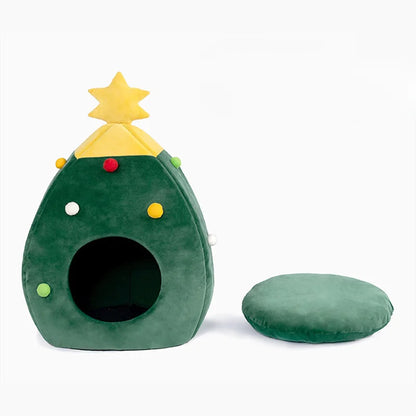 Ormollo™ Christmas Tree Plush Pet Cave