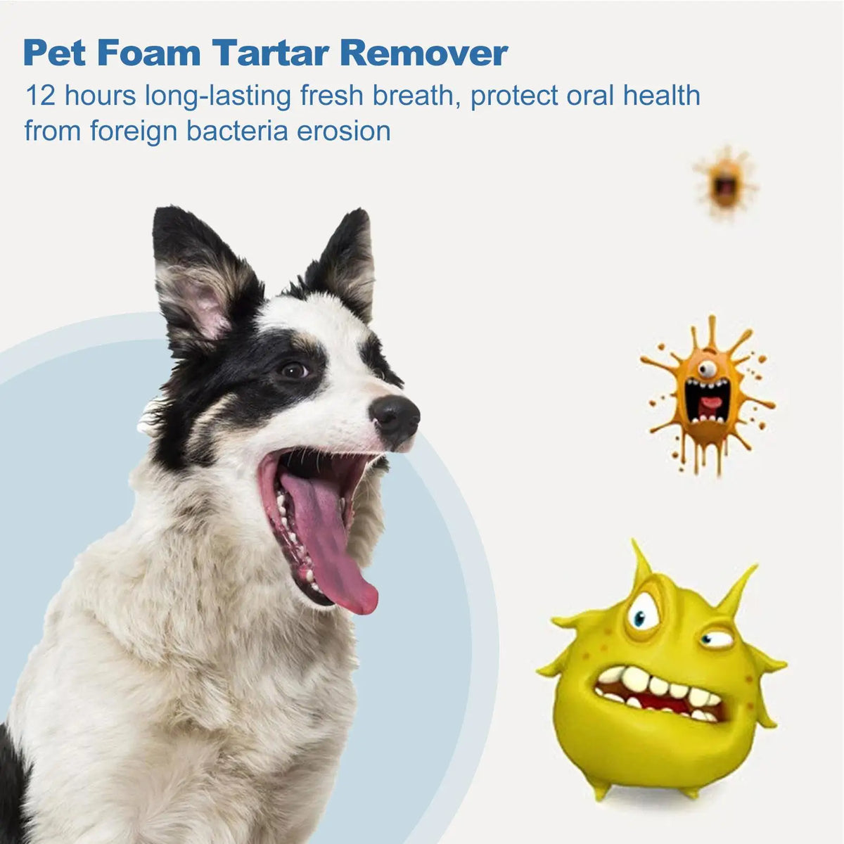 Dog Tartar Remover For Teeth Foam Natural Dental Care Solution Foam Control Tarter and Plaques Clean Teeth Without Brushing