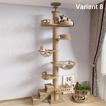 Ormollo™ Floor-to-Ceiling Cat Tower