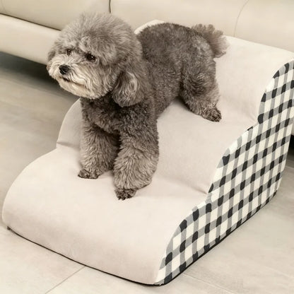 Ormollo™ High Density Foam Pet Stairs – Non Slip Steps for Dogs & Cats