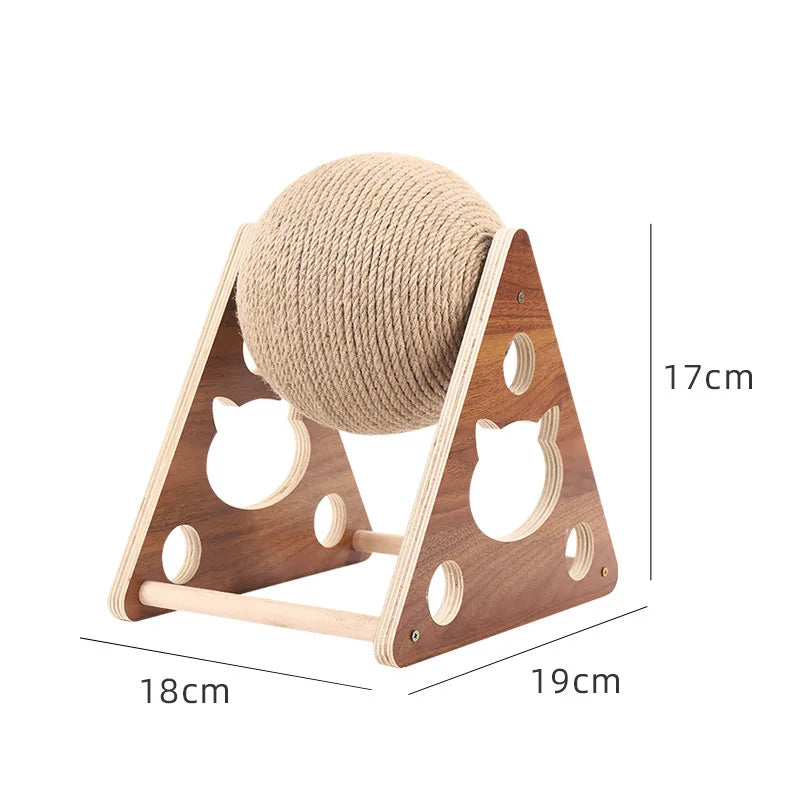 Ormollo™ Wooden Cat Scratching Post