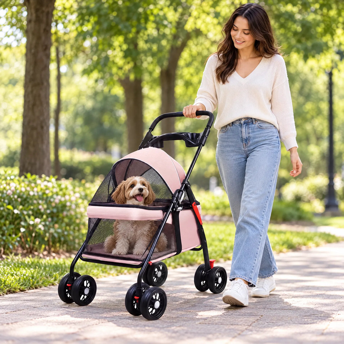 Ormollo™ Foldable Pet Stroller