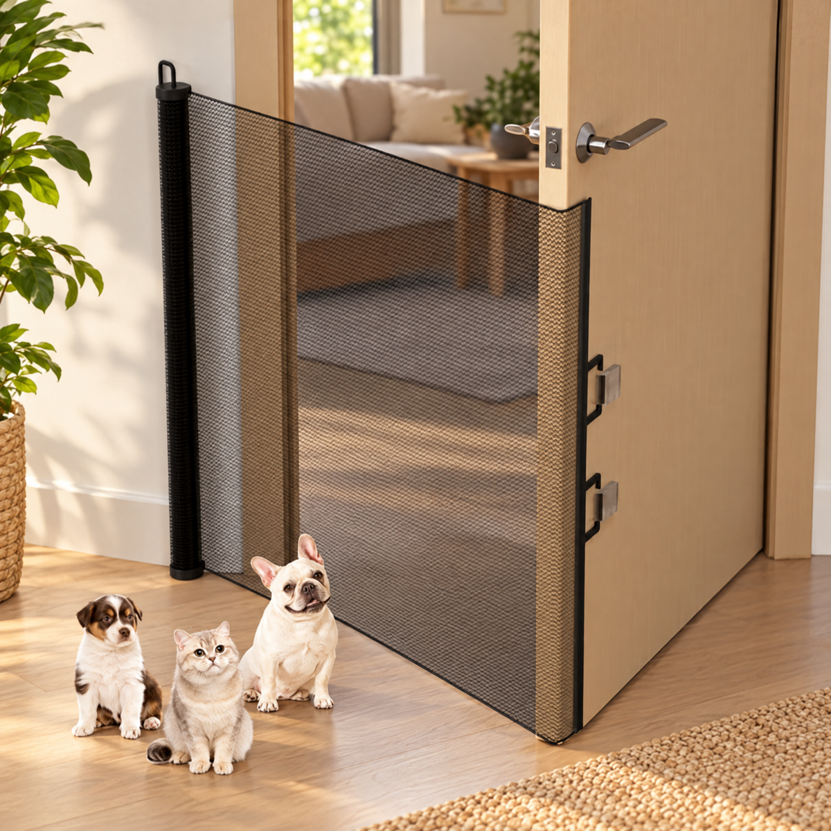 Ormollo™ Retractable Pet Safety Gate