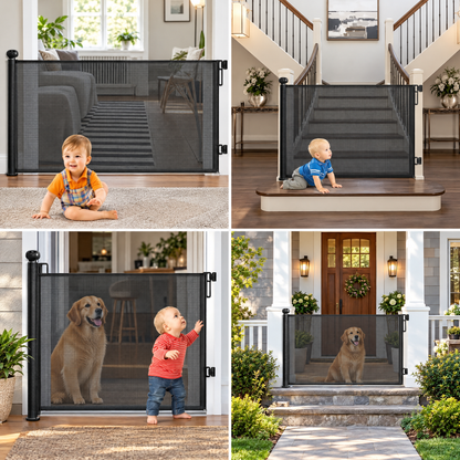 Ormollo™ Retractable Pet Safety Gate